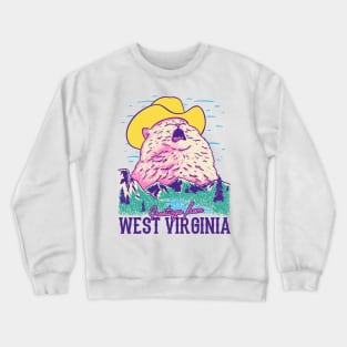 West Virginia Cat MEME | Yelling Cat Singing Crewneck Sweatshirt